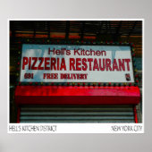 PIZZERIA HELLS KITCHEN- POSTER (Voorkant)