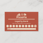 Pizzeria Loyalty Kaart Visitekaartje (Voorkant)