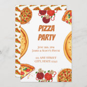 Pizzeria met alle toppings kaart (Voorkant / Achterkant)