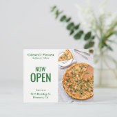 Pizzeria Opening | Nu geopend | Direct mail Briefkaart (Staand voorkant)