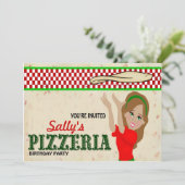 Pizzeria Party Girl Kaart (Staand voorkant)