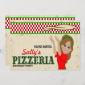 Pizzeria Party Girl Kaart (Voorkant / Achterkant)