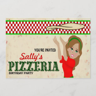Pizzeria Party Girl Kaart