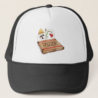 Pizzeria Pizza Box met de Works Toppings Trucker Pet