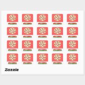 Pizzeria Pizza Feest Favor Stickers (Vel)