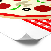 Pizzeria Pizza Party Banner Poster (Hoek)