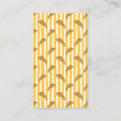Pizzeria Pizza Pattern QR Code Visitekaartje (Achterkant)
