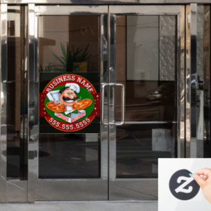 Pizzeria Pizzeria Zakelijk  Raamsticker