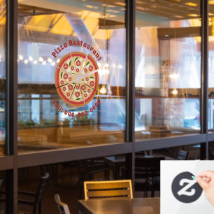 pizzeria raamsticker
