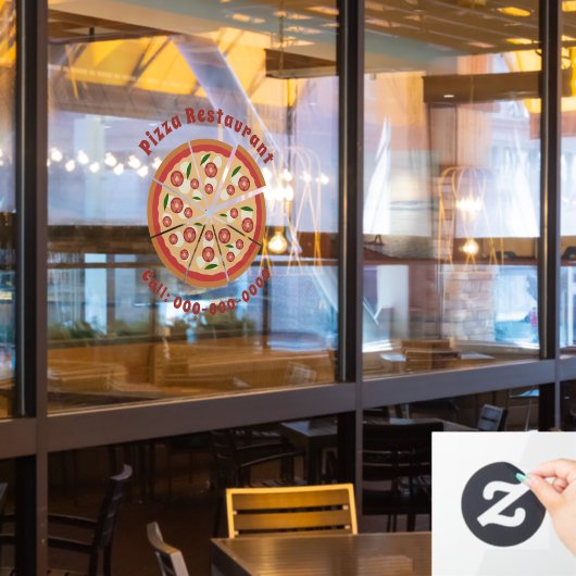 pizzeria raamsticker (Restaurant Raam)