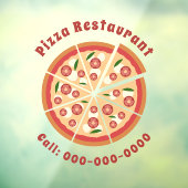 pizzeria raamsticker (Vel 3)