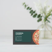 Pizzeria Restaurant Loyalty Kaart Visitekaartje (Staand voorkant)