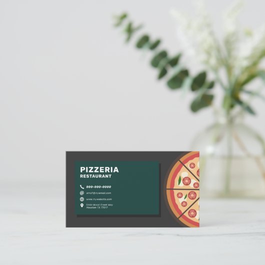 Pizzeria Restaurant Visitekaartje (Staand voorkant)
