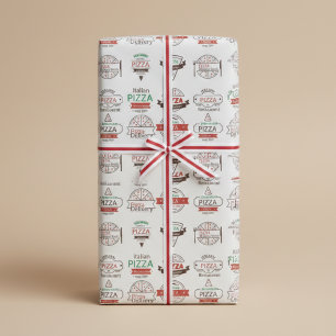 Pizzeria Stijl Ontwerper Cadeaupapier