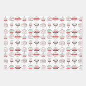 Pizzeria Stijl Ontwerper Cadeaupapier (Voorkant 2)