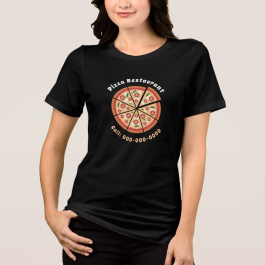 pizzeria Tri-Blend shirt (Voorkant)