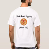 Pizzeria Uniform Volledig Tekst T-shirt (Achterkant)