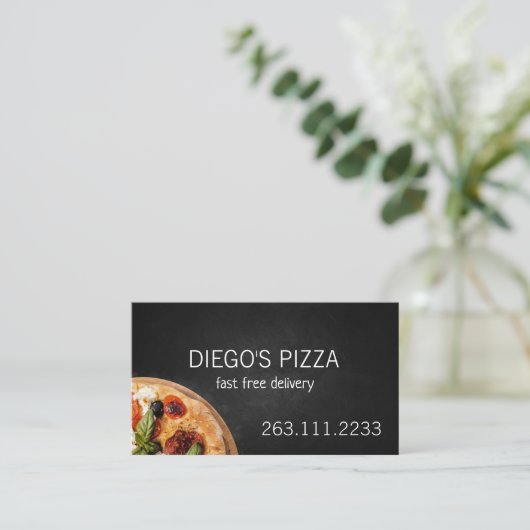 pizzeria visitekaartje (Staand voorkant)