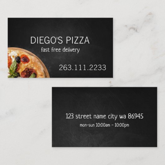 pizzeria visitekaartje (Voorkant / Achterkant)