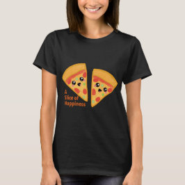 Pizzza Schijf met Citaten T-shirt