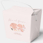 Pj and prosecco bridal shower bedankdoosjes (Achterkant)