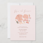 Pj and prosecco bridal shower kaart (Voorkant)