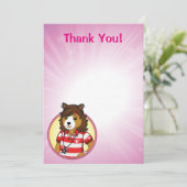 PJ Collie Bedankkaart (Staand voorkant)