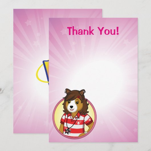 PJ Collie Bedankkaart (Voorkant / Achterkant)