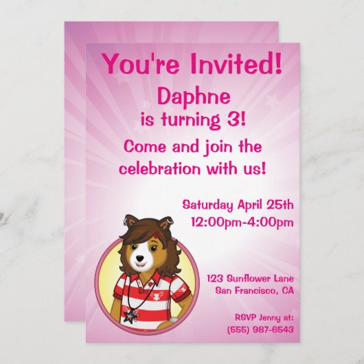 PJ Collie Kaart (Voorkant / Achterkant)