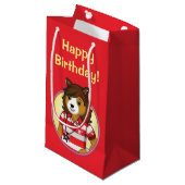 PJ Collie Klein Cadeauzakje (Voorkant Gekanteld)