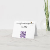 PJ de partij in Pinks dankt u kaardt Bedankkaart (Achterkant)