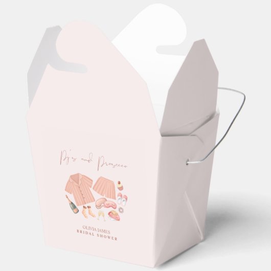 Pj en prosecco bruidsfeest bedankdoosjes (Open)