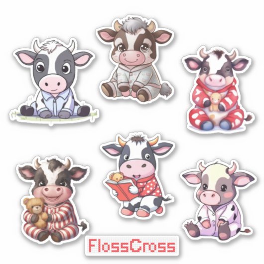 Pj koe logeerpartij! sticker (Voorkant)