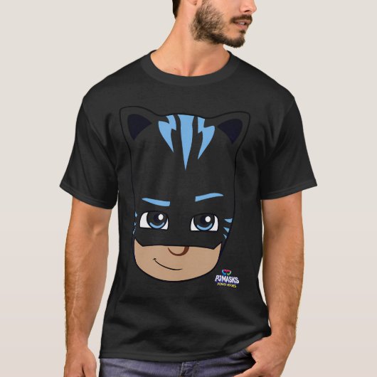 PJ maskeert Catboy Big Face Power Hero Portret T-shirt (Voorkant)