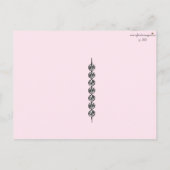 PJ Party Bedankt in Pinks Briefkaart (Achterkant)