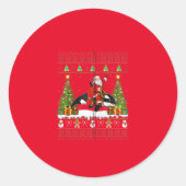 Pjama-orca Ronde Sticker (Voorkant)