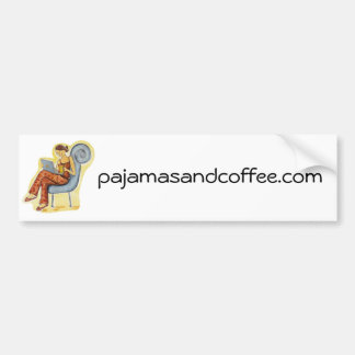 Pjama's en coffee-bumper sticker