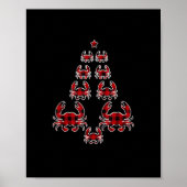 Pjama's met rode gebufferde buffelkrab poster (Voorkant)