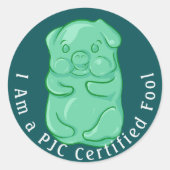 PJC-gecertificeerde tool Ronde Sticker (Voorkant)