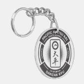 PJK 2" Acrylaat Dubbelzijdige Sleutelhanger / logo (Voorkant Links)