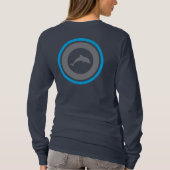 PJK Dames Navy Lange Mouwen T-shirt (Achterkant)
