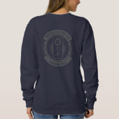 PJK Dames Navy Sweatshirt / kanji & logo (Achterkant)