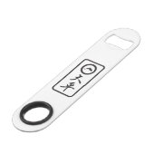 PJK Flesopener / kanji & dolfijn Speed Flessenopener (Voorkant Gekanteld)