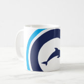 PJK mok 330ml / dolfijnlogo uitgeknipt (Voorkant links)