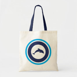 PJK-tas / Dolfijn- en Kanji-ontwerp Tote Bag