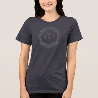 PJK Women's Grey Bella+Canvas / logo & kanji /  Tri-Blend Shirt