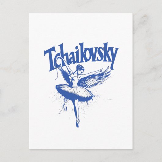 Pjotr Iljitsj Tsjaikovski, Zwanenmeer Briefkaart (Voorkant)