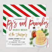 Pjs en Pannenkoeken Vakantie uitnodiging (Voorkant / Achterkant)