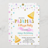 Pjs en pizzafeestjes kaart (Voorkant / Achterkant)