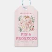 Pjs en Prosecco Bachelorette Cadeaulabel (Voorkant)